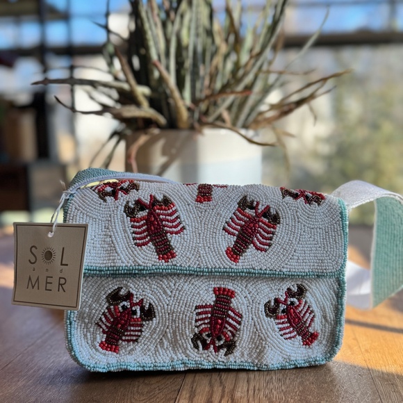 Viral Lobster Beaded Bag NWT Beaded Shoulder Bag - Picture 14 of 17